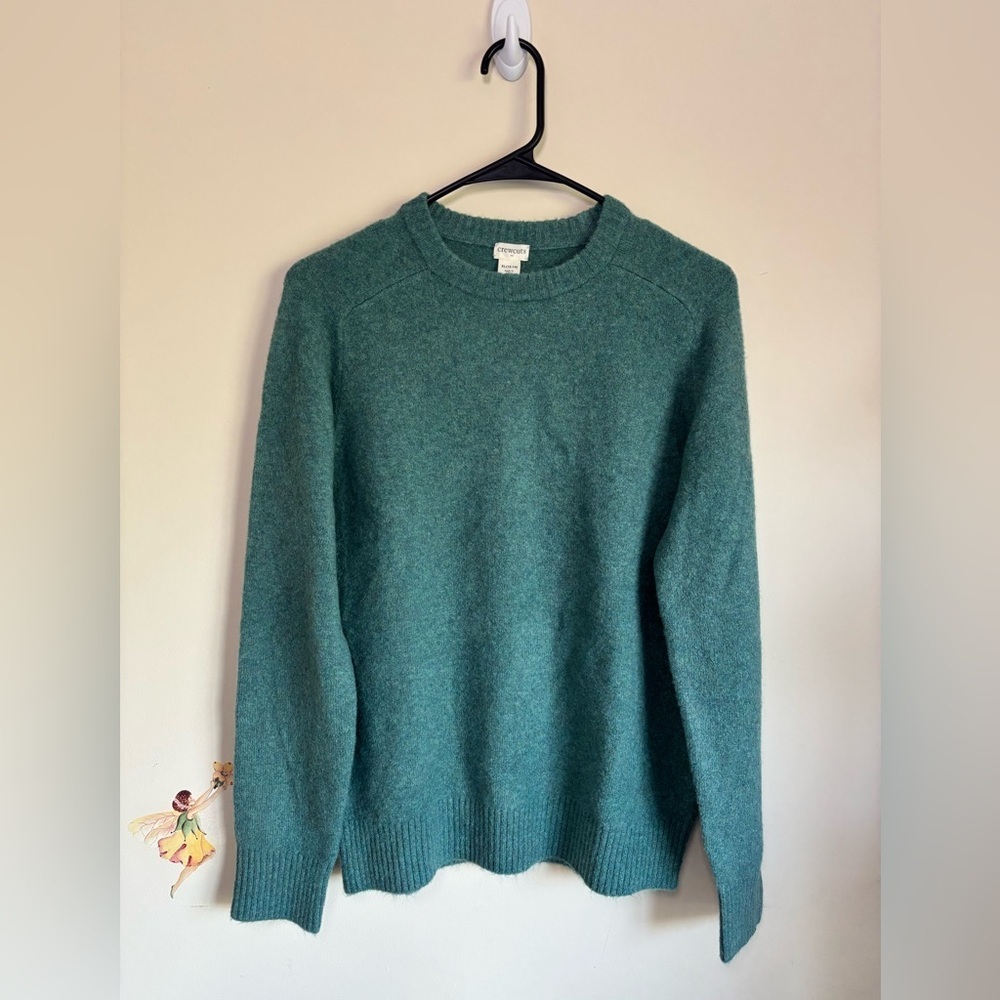 J. Crew Kids Crewcuts Sweater Ocean Blue Knit Pullover Crewneck Size XL(12-14)
